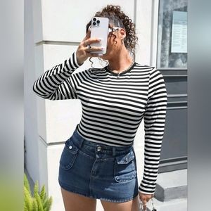 SHEIN Curve‎ 4XL striped tee
